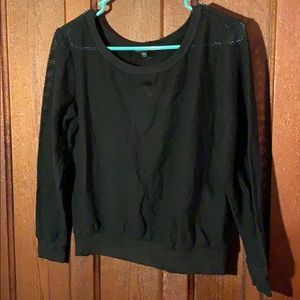 Mascara brand black mesh top. Like new.
